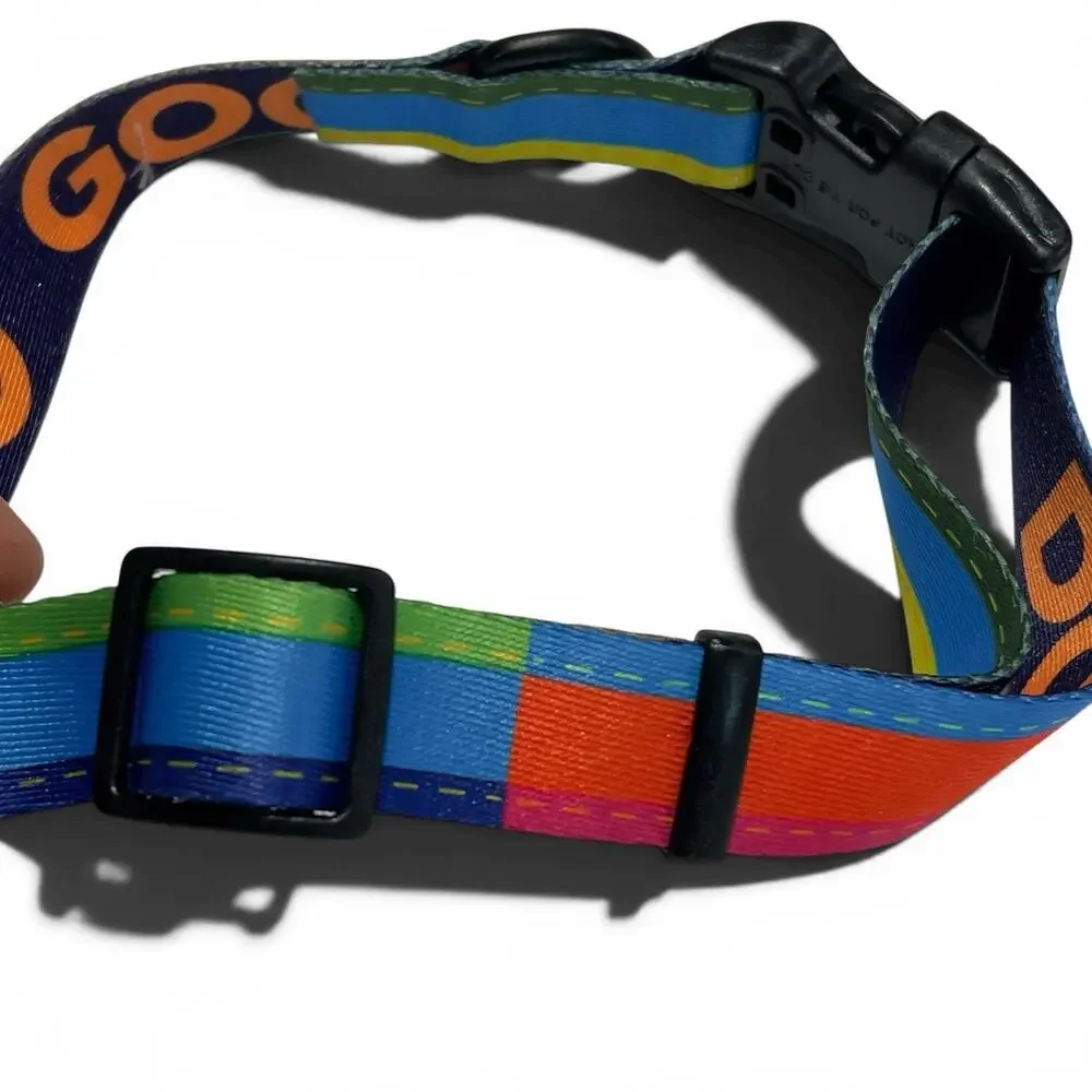 Wolfgang Man & Beast x Cotopaxi Dog Collar - Multi-Color Geometric Pattern L/XL